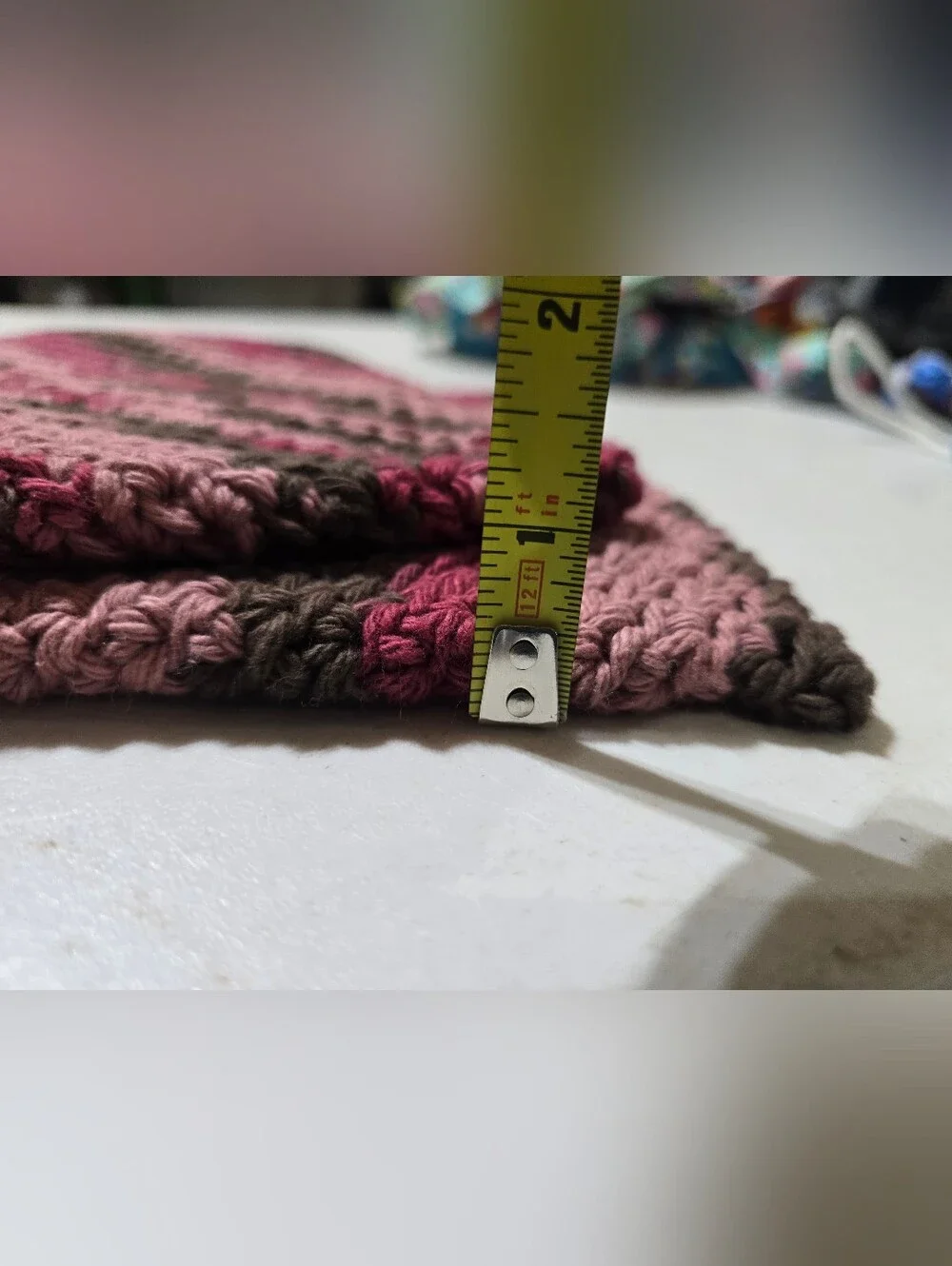 Handmade crocheted hot
